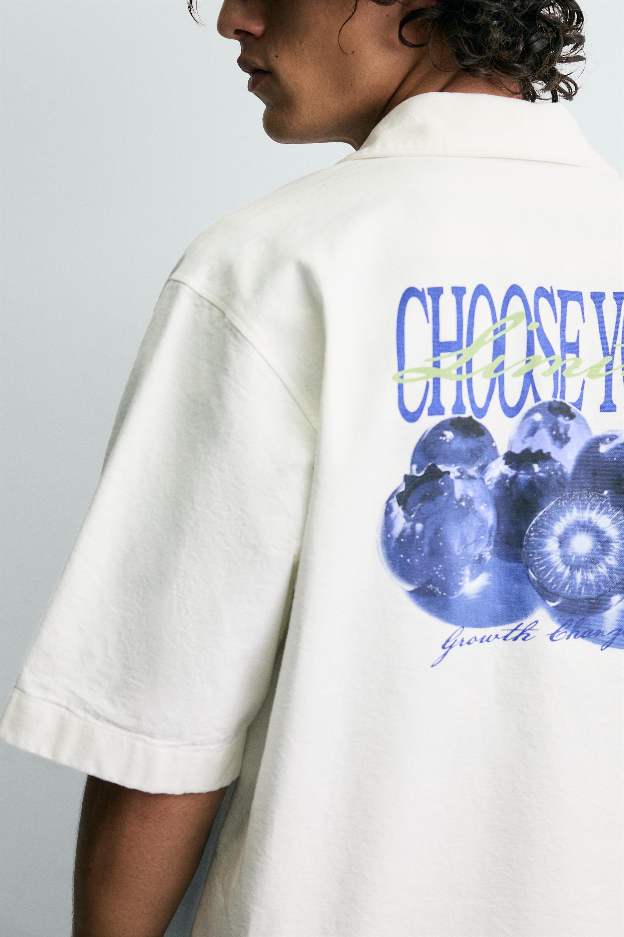 CHEMISE DÉLAVÉE IMPRIMÉ BIMATIÈRE